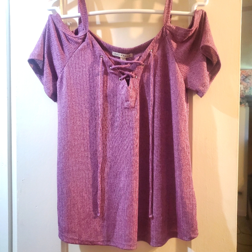 Size large off the shoulder top